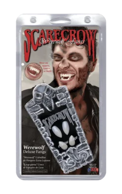 Scarecrow Halloween Werewolf Fangs