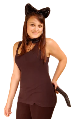 Rubies Hen Party Sequin Cat Set 3pc Accessory