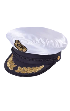 Bristol Novelty White Navy Captain Hat Accessories