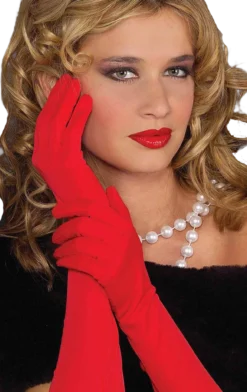 Bristol Novelty Long Red Gloves