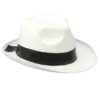 Bristol Novelty White Gangster Hat Accessories