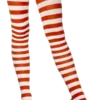 Smiffys Red And White Striped Tights Carnival