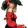 Leg Avenue Adult Womens Swashbuckler Pirate Fancy Dress Hat Accessories