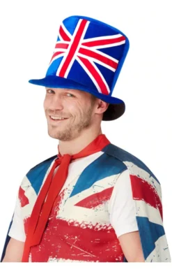 Generic Around The World Adult Unisex Union Jack Top Hat