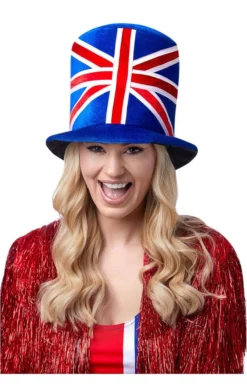Generic Around The World Adult Unisex Union Jack Top Hat