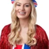 Generic Adult Unisex Plastic Union Jack Bowler Hat Around The World