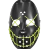 Bristol Novelty Accessories Anarchy Glow Plastic Mask