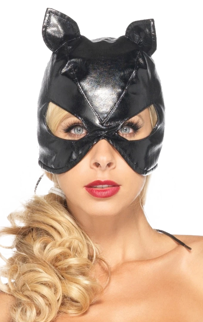 Leg Avenue Faux Leather Cat Mask