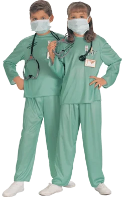 Rubies All Girls Costumes Child ER Doctor Scrubs Uniform Fancy Dress Costume