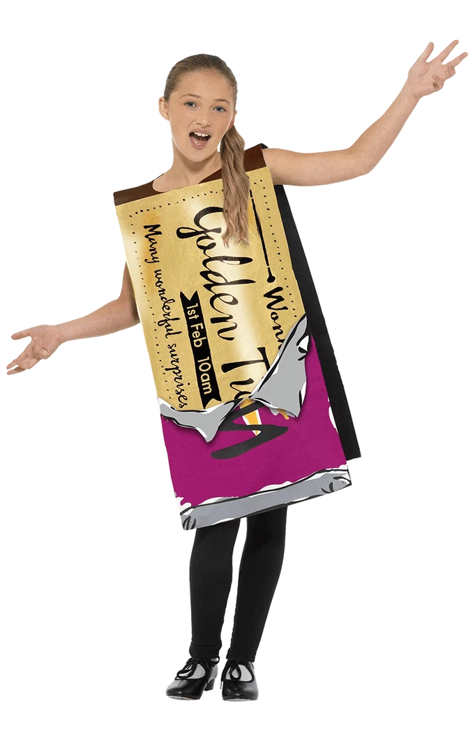 Smiffys Childrens Winning Wonka Bar Costume