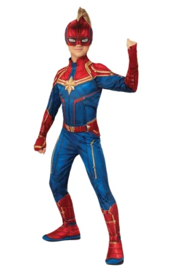 Rubies All Girls Costumes Kids Captain Marvel Hero Suit Costume