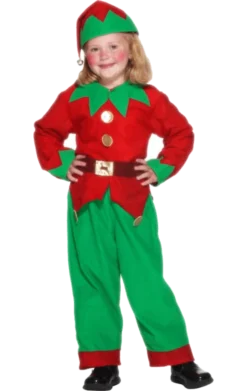Smiffys Child Elf Costume Christmas