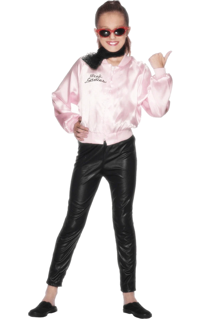 Smiffys All Girls Costumes Child Official Grease Pink Lady Jacket