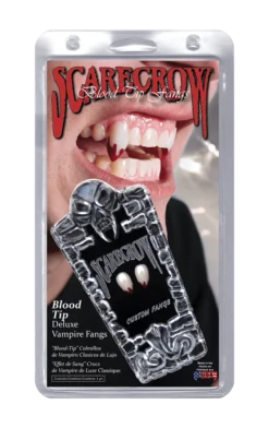 Scarecrow Small Blood Tip Deluxe Vampire Fangs Accessories