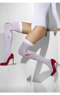 Smiffys Clowns Adult Blood Stained Thigh Highs