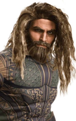 Rubies Aquaman Brown Wig & Beard Set Accessories