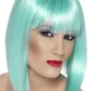 Smiffys Accessories Adult Glam Wig Neon AQUA