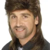 Smiffys Mullet Wig (Brown)