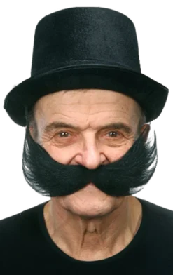 Generic All Mens Costumes Czar Black Moustache