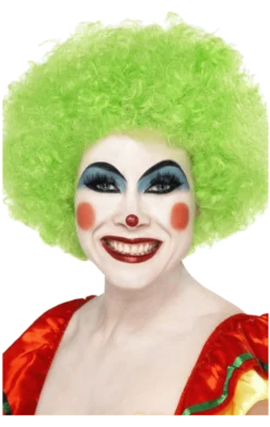 Bristol Novelty Accessories Green Clown Afro Wig