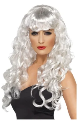 Smiffys Accessories Siren Wig WHITE