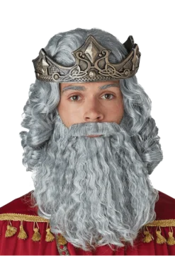 California Costumes Grey Biblical King Wig And Beard