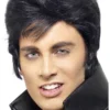 Smiffys Adult Elvis Wig BLACK 1950s