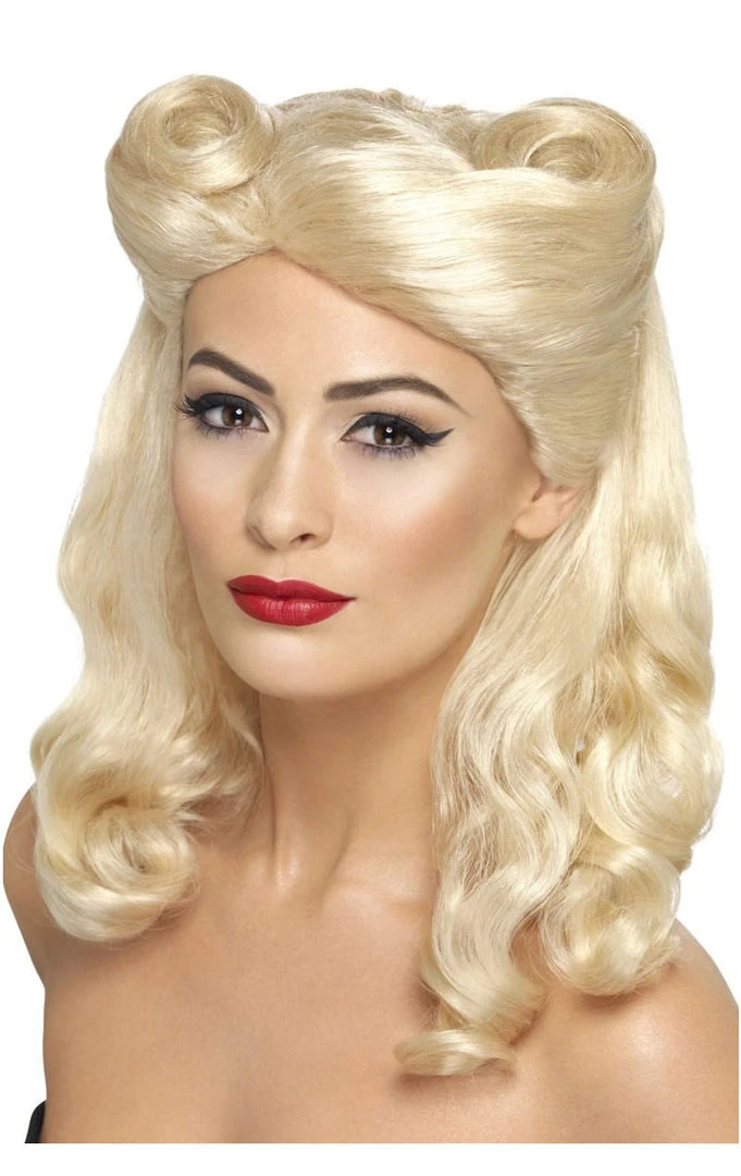 Smiffys 1940s Pin Up Blonde Wig