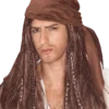 Rubies Accessories Caribbean Pirate Long Brown Wig