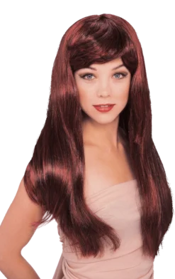 Generic Accessories Burgundy Glamour Wig