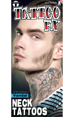 Tinsley Transfers Cops And Robbers Vandal Neck Tattoo FX