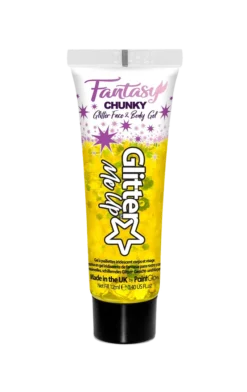 PaintGlow Gold Iridescent Chunky Glitter Gel Accessories