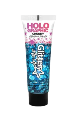 PaintGlow Blue Chunky Glitter Body Gel Hen Party