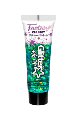PaintGlow Green Iridescent Chunky Glitter Gel