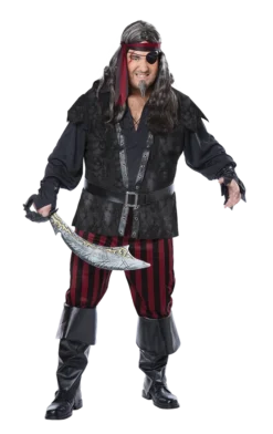 California Costumes All Mens Costumes Ruthless Rogue Plus Size Pirate Costume