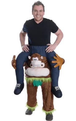 Bristol Novelty All Mens Costumes Monkey (Piggy Back)
