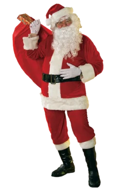Rubies Velour Santa Suit All Mens Costumes