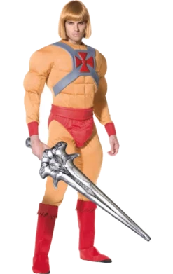 Smiffys All Mens Costumes Adult He-Man Super Hero Costume