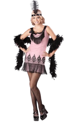 InCharacter Costumes Pink Flirty Flapper Costume All Womens Costumes