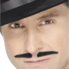 Smiffys Black Spiv Moustache Accessories