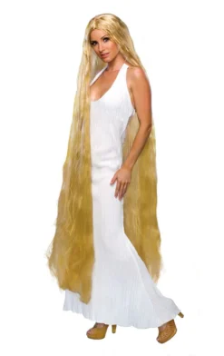 Rubies Adult 60'' Long Godiva Blonde Fancy Dress Wig All Womens Costumes