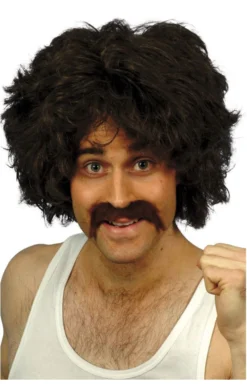 Smiffys All Mens Costumes 118 118 Wig & Moustache Set