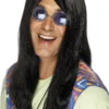 Smiffys Accessories Black 60s Hippie Wig