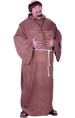 Palmer Adult Medieval Monk Costume (Plus Size) Adults
