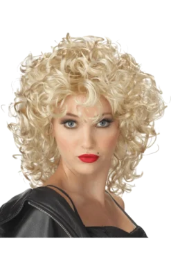 Generic All Womens Costumes Adult Bad Girl Blonde 80s Fancy Dress Wig