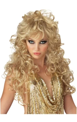 California Costumes Womens Seduction Curly Blonde Wig All Womens Costumes