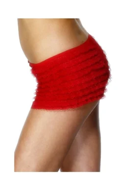 Smiffys Ruffle Lace Panties RED