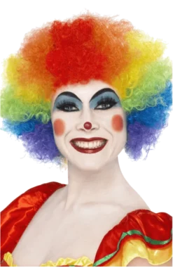Bristol Novelty Rainbow Clown Wig Accessory Accessories