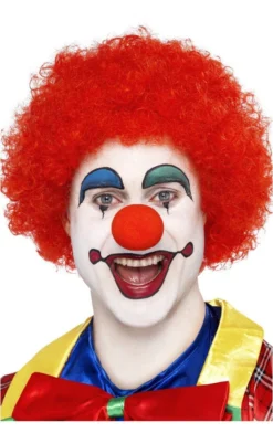 Bristol Novelty Accessories Red Afro Clown Wig