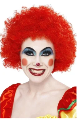Bristol Novelty Accessories Red Afro Clown Wig